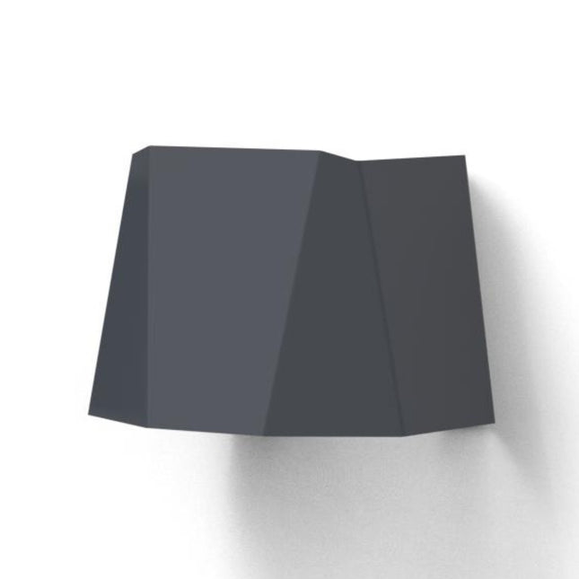 GARDD Facet lamp aluminium grijs 14x14x13cm (DxBxH) - Doika BV - Buitenverlichting - Gardd - GARDD-A3W-FACET-GREY