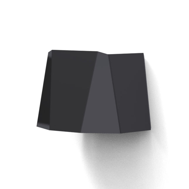 GARDD Facet lamp aluminium zwart 14x14x13cm (DxBxH) - Doika BV - Buitenverlichting - Gardd - GARDD-A3W-FACET-BLACK